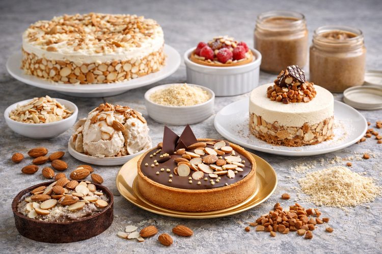 Illustrated placeholder for article titled Premium Dessert Positioning with California Almond Ingredients