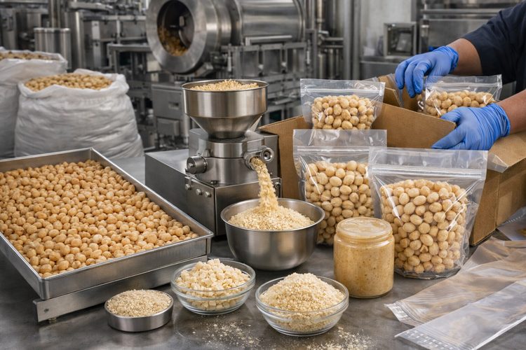 Illustrated placeholder for article titled Toll Roasting, Grinding and Packing for Macadamias