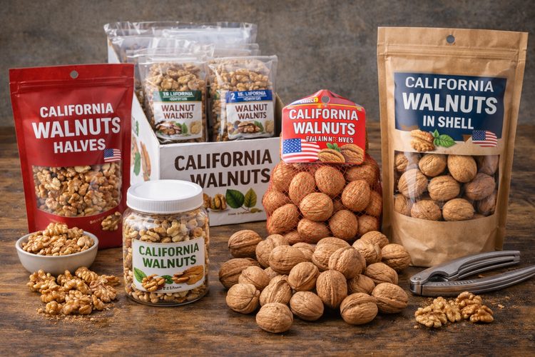 Illustrated placeholder for article titled Export Retail Walnut Lines: Pack and Shell Options